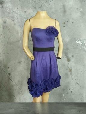 Elegant Purple Mini night Dress